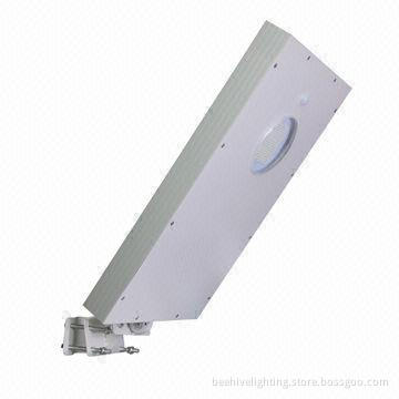 Solar Streetlight, 12W Power, All-in-one Integrated Easy-to-install with Lithium Battery